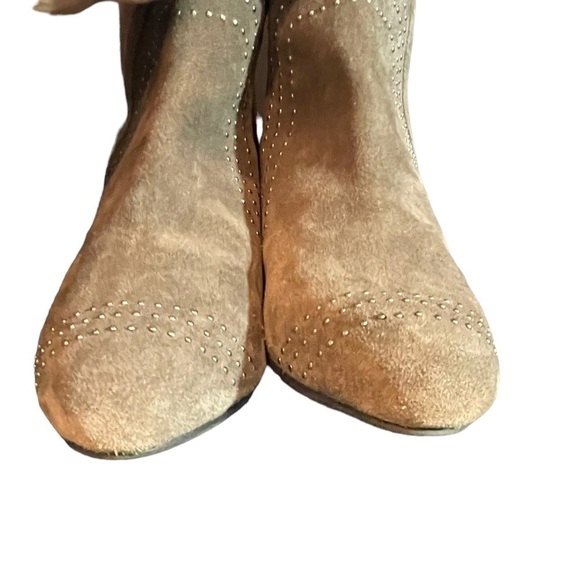 DIBA Leather Women's Bootie Size 8.5 - Brown with Silver Accents, western - Picture 6 of 13